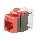 PANDUIT PRESA NETKEY RJ45U CAT.6A ROSSO