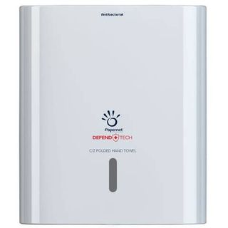 PAPERNET DISPENSER ANTIBATTERICO PER ASCIUGAMANO PIEGATO A C/Z IN PLASTICA BIAN…