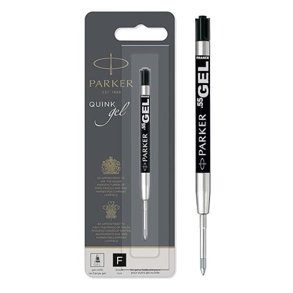 PARKER QUINK RICARICA PENNA A SFERA PUNTA 0.5 mm INCHIIOSTRO GEL NERO