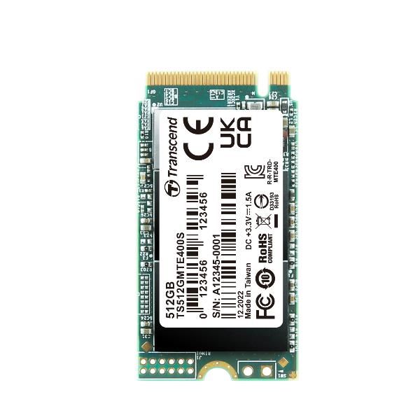 512GB M.2 2242 PCIe Gen3x4 NVMe 3D TLC DRAM-less