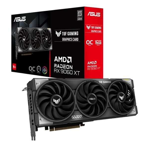 ASUS TUF Gaming TUF-RX9060XT-O16G-GAMING, Radeon RX 9060 XT, 16 GB, GDDR6, 128 …