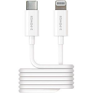 PARTI DI RICAMBIO 2-POWER 1M USB-C TO LIGHTNING COMP