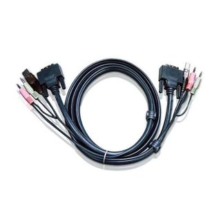 ATEN 2L-7D03UI - Cavo audio / video / USB - USB, mini-phone stereo 3.5 mm, DVI-…