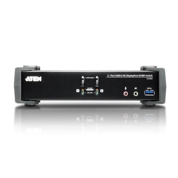 ATEN CS1922 KVMP Switch - Switch KVM / audio / USB - 2 x KVM / audio / USB - 1 …