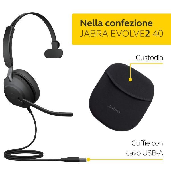 PARTI DI RICAMBIO EVOLVE2 40 SE USB-A MS MONO