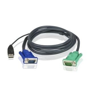 ATEN Micro-Lite 2L-5203U - Cavo tastiera / video / mouse (KVM) - USB, HD-15 (VG…