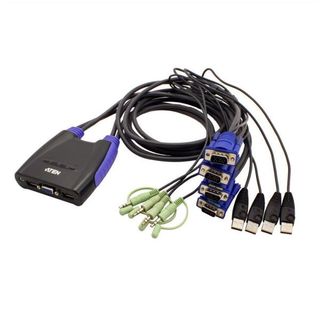 ATEN Petite CS64US - Switch KVM / audio / USB - 4 x KVM / audio / USB - 1 utent…