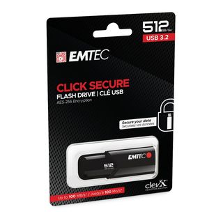 Emtec - Memoria USB B120 Click&Secure - ECMMD512GB123 - 512 GB