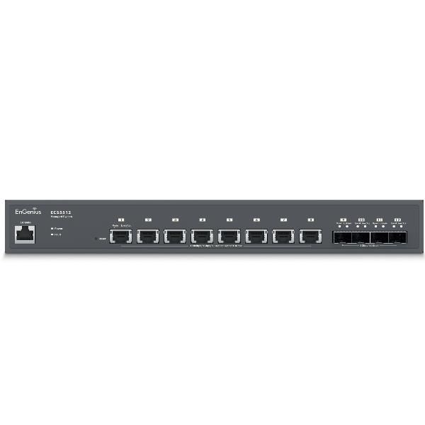 EnGenius ECS5512, Gestito, L2+, 10G Ethernet (100/1000/10000), Full duplex, Mon…