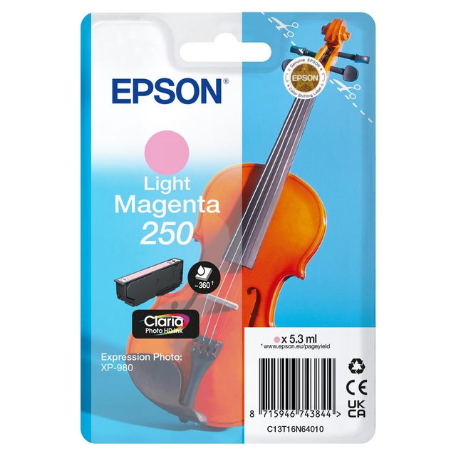 Epson - Cartuccia - Magenta Light - 205 - Violin Claria- C13T16N64010 - 4,8 ML