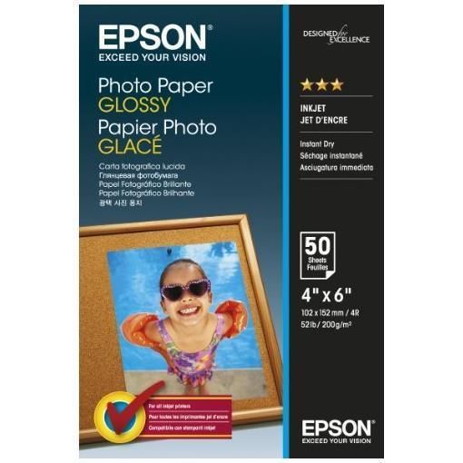 Epson - Photo Paper Glossy - 10 x 15cm - 50 Fogli - C13S042547