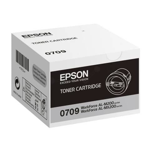 Epson 0709 - Nero - originale - cartuccia toner - per WorkForce AL-M200DN, AL-M…