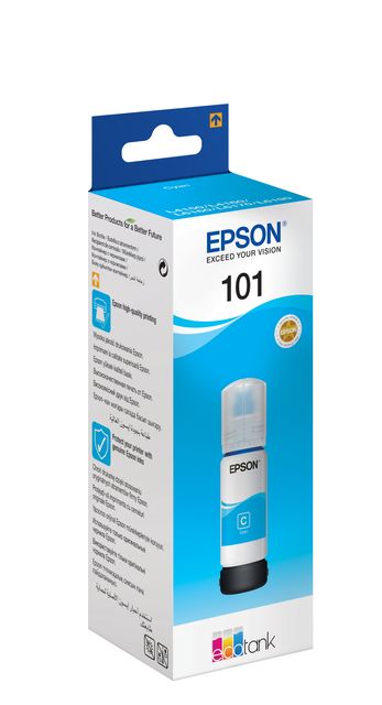 Epson 101 - 70 ml - ciano - originale - serbatoio inchiostro - per Epson L4260,…