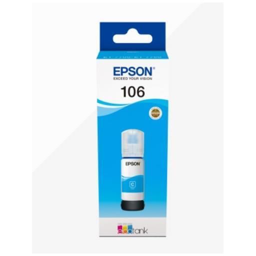 Epson 106 - 70 ml - ciano - originale - serbatoio inchiostro - per EcoTank ET-7…