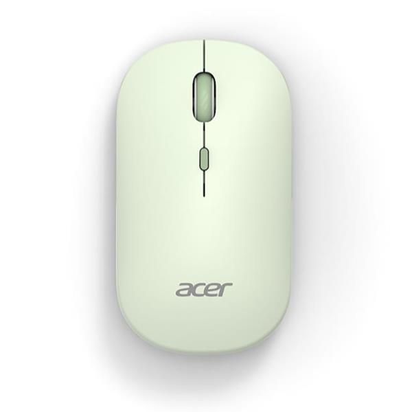 Acer AMR130, Ambidestro, RF senza fili + Bluetooth, 1600 DPI, Verde
