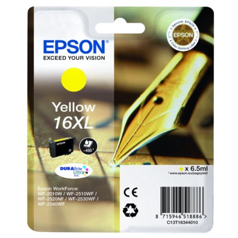 Epson 16XL - 6.5 ml - XL - giallo - originale - blister - cartuccia d'inchiostr…