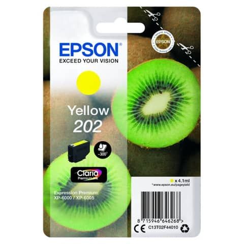 Epson 202 - 4.1 ml - giallo - originale - cartuccia d'inchiostro - per Expressi…