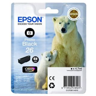 Epson 26 - 4.7 ml - nero per foto - originale - blister - cartuccia d'inchiostr…