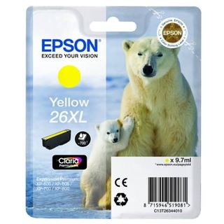 Epson 26XL - 8.7 ml - XL - giallo - originale - blister - cartuccia d'inchiostr…