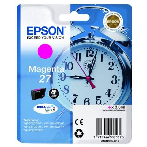 Epson 27 - 3.6 ml - magenta - originale - cartuccia d'inchiostro - per WorkForc…