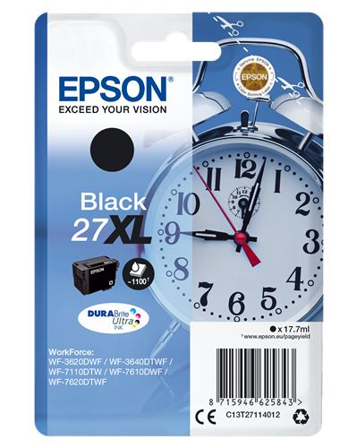 Epson 27XL - 17.7 ml - XL - nero - originale - cartuccia d'inchiostro - per Wor…