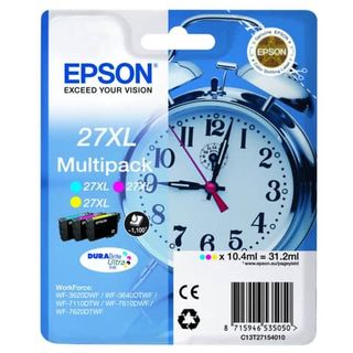 Epson 27XL Multipack - Confezione da 3 - 31.2 ml - XL - giallo, ciano, magenta …