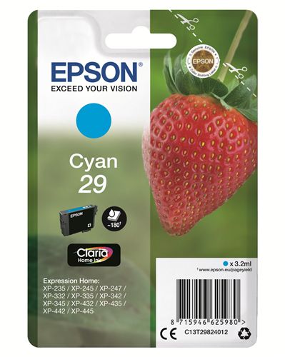 Epson 29 - 3.2 ml - ciano - originale - blister - cartuccia d'inchiostro - per …