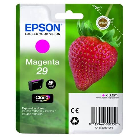 Epson 29 - 3.2 ml - magenta - originale - blister - cartuccia d'inchiostro - pe…
