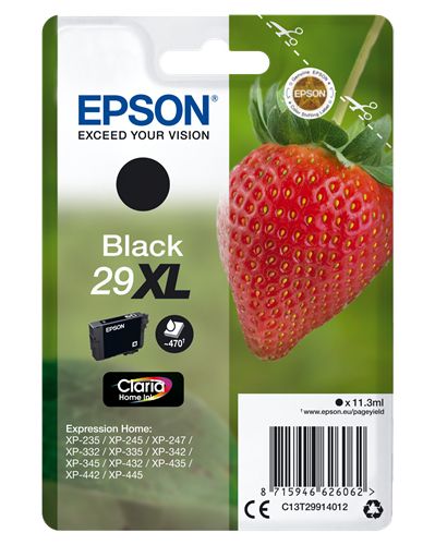 Epson 29XL - 11.3 ml - XL - nero - originale - blister - cartuccia d'inchiostro…