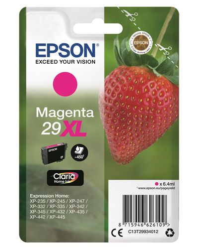 Epson 29XL - 6.4 ml - XL - magenta - originale - blister - cartuccia d'inchiost…