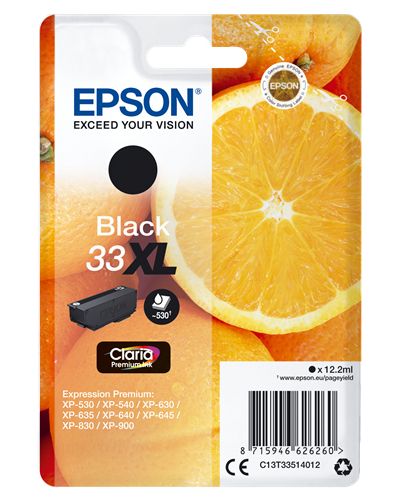 Epson 33XL - 12.2 ml - XL - nero - originale - blister - cartuccia d'inchiostro…