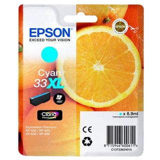 Epson 33XL - 8.9 ml - XL - ciano - originale - blister - cartuccia d'inchiostro…