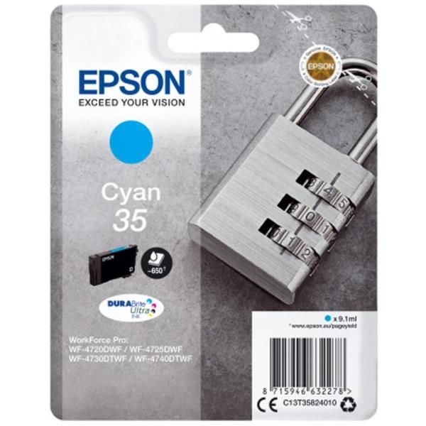 Epson 35 - 9.1 ml - ciano - originale - cartuccia d'inchiostro - per WorkForce …