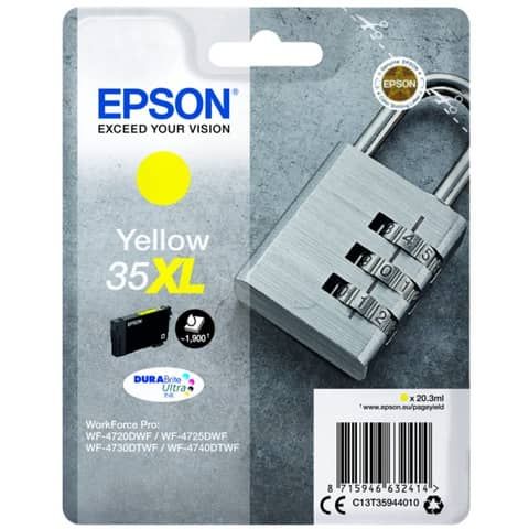 Epson 35XL - 20.3 ml - XL - giallo - originale - blister - cartuccia d'inchiost…