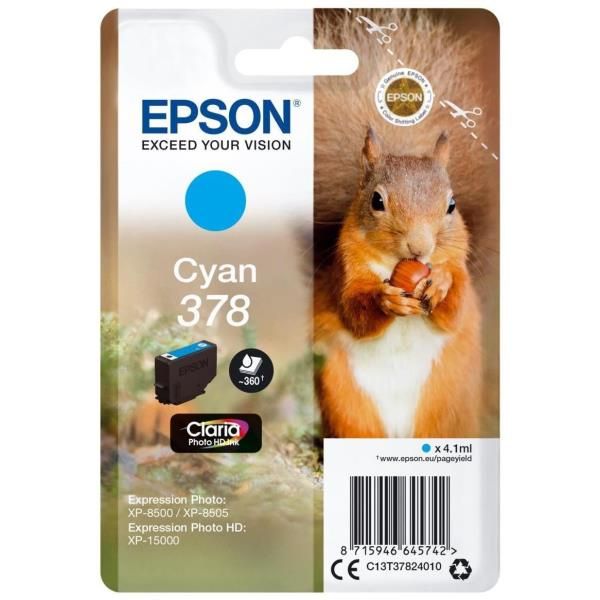 Epson 378 - 4.1 ml - ciano - originale - blister - cartuccia d'inchiostro - per…