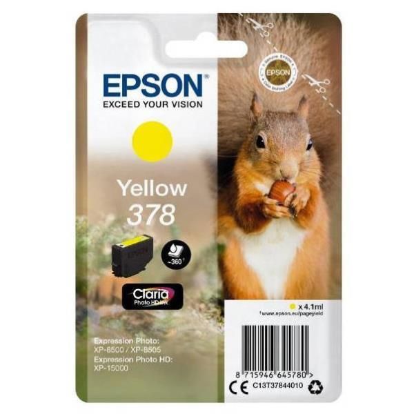 Epson 378 - 4.1 ml - giallo - originale - blister - cartuccia d'inchiostro - pe…