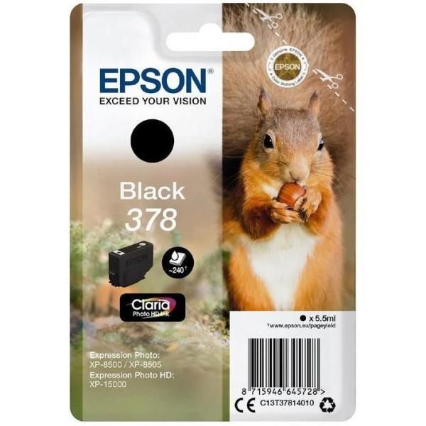 Epson 378 - 5.5 ml - nero - originale - blister con radiofrequenza / allarme ac…