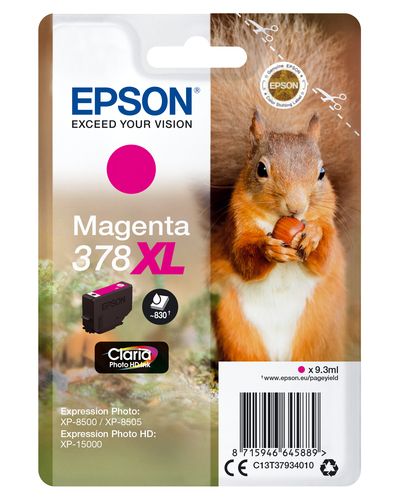 Epson 378XL - 9.3 ml - XL - magenta - originale - blister - cartuccia d'inchios…