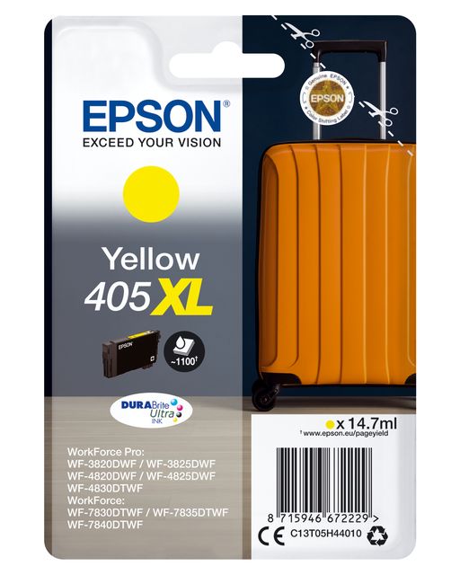 Epson 405XL - 14.7 ml - XL - giallo - originale - blister - cartuccia d'inchios…