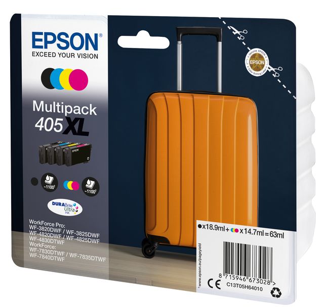 Epson 405XL Multipack - Confezione da 4 - XL - nero, giallo, ciano, magenta - o…