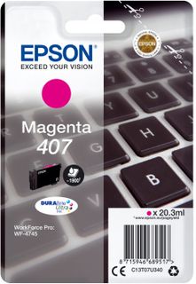 Epson 407 - 20.3 ml - taglia L - magenta - originale - cartuccia d'inchiostro -…