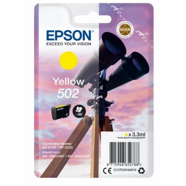 Epson 502 - 3.3 ml - giallo - originale - blister con radiofrequenza / allarme …