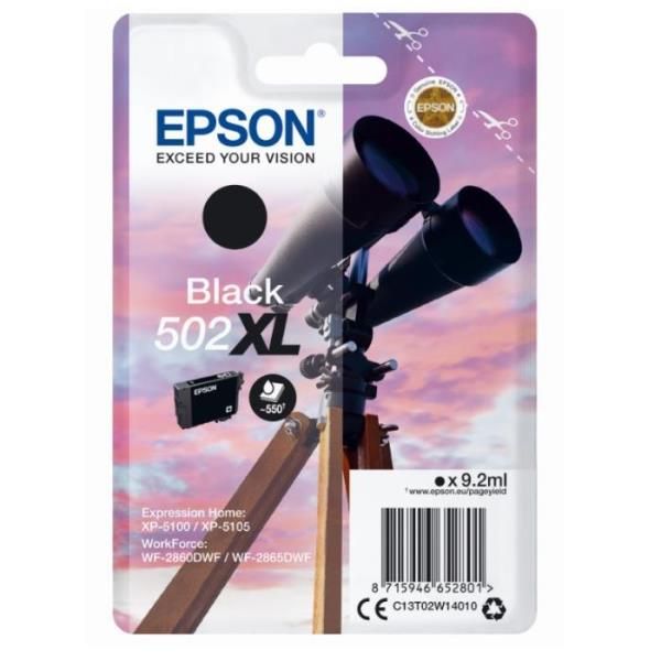 Epson 502XL - 9.2 ml - alta capienza - nero - originale - blister con radiofreq…