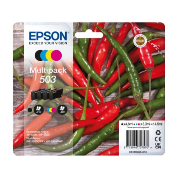 Epson 503 Multipack - Confezione da 4 - nero, giallo, ciano, magenta - original…