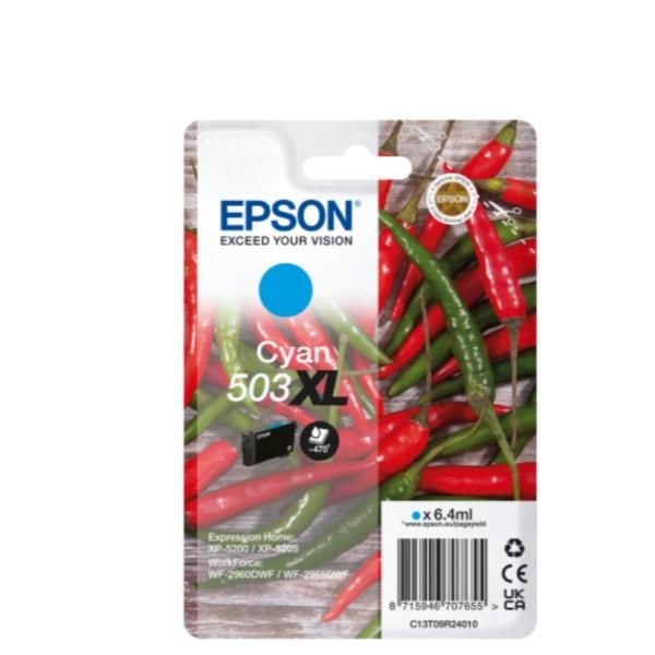 Epson 503XL - 6.4 ml - XL - ciano - originale - blister con radiofrequenza / al…