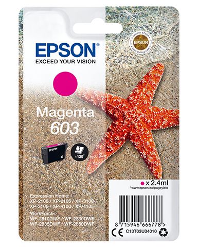 Epson 603 - 2.4 ml - magenta - originale - blister - cartuccia d'inchiostro - p…