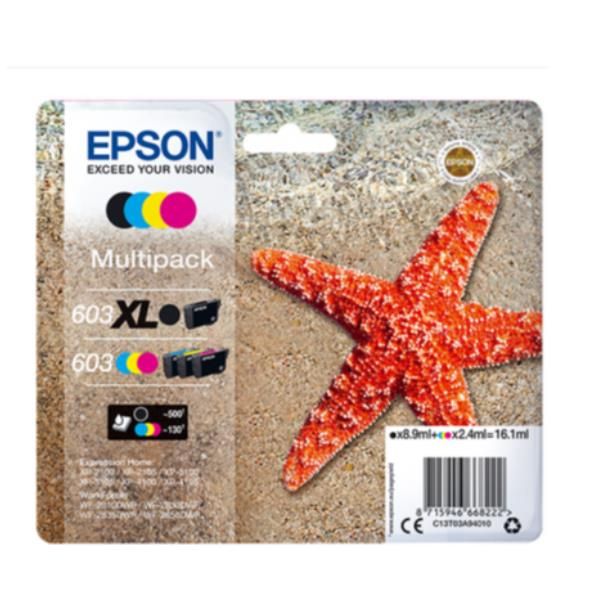 Epson 603XL Multipack - Confezione da 4 - XL - nero, giallo, ciano, magenta - o…
