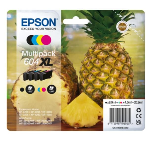 Epson 604XL Multipack - Confezione da 4 - XL - nero, giallo, ciano, magenta - o…