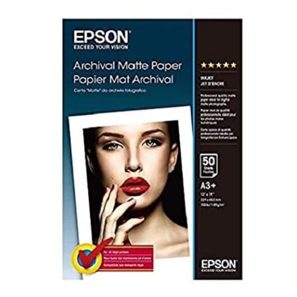 Epson Archival - Opaca - Super A3/B (330 x 483 mm) - 192 g/m² - 50 fogli Carta …
