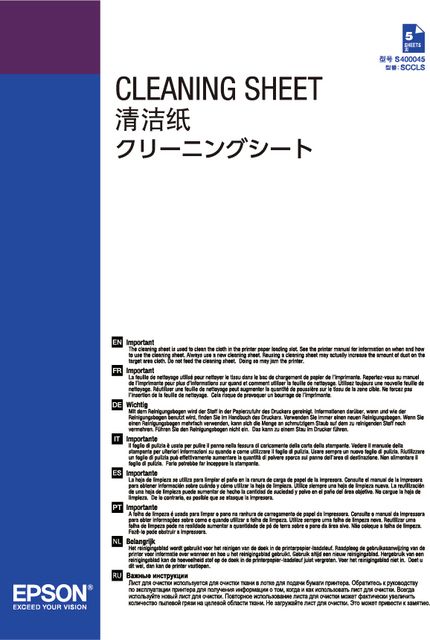 Epson Cleaning Sheets - Salviettine detergenti - per SureColor SC-P10000, SC-P2…